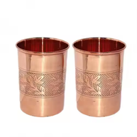 Vente en gros de gobelets de bière en verre de cuivre coffret cadeau nouvelle arrivée gobelet en cuivre antique martelé plaine pour la bière verre de cuivre personnalisé