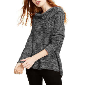 Cardigan con Collo a Cappuccio per Ragazzi American Rag, Maglione Nero con Decorazioni Floreali e Colletto a Fiocco, per Inverno e Autunno, Taglia Large - Product Image 1