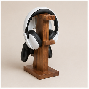 Wooden <b>Controller</b> <b>Stand</b> For Xbox And PlayStation <b>Controllers</b> Minimalist Design Table Top Storage Organizer Multifunctional <b>Stand</b> - Product Image 3