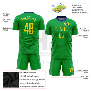 มืออาชีพทําชุดกีฬาชุดฟุตบอลโลโก้ที่กําหนดเองชุดฟุตบอลชุดฟุตบอลแห้งเร็ว - Product Image 4