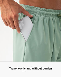 Shorts droits à la mode en éponge pour hommes de haute qualité personnalisé Gym Cargo grande taille poche latérale pantalons courts décontractés - Product Image 4