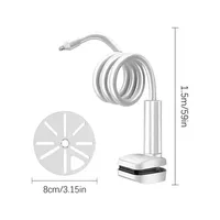 Support de Moniteur Bébé, Support de Caméra Bébé, Bras Long Télescopique, Rotation à 360 Degrés, Étanche, Hauteur Réglable, pour Bureau et Lit
