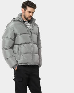 Veste polaire matelassée d'hiver de haute qualité pour hommes Manteau bulle imperméable avec logo personnalisé Col à capuche avec fermeture éclair High Street - Product Image 6
