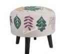 Customized Modern and Fashion Pouf Foot Stool Ottoman with 3 Wood Legged Ottoman Dressing Table Chair Bone Inlay Console