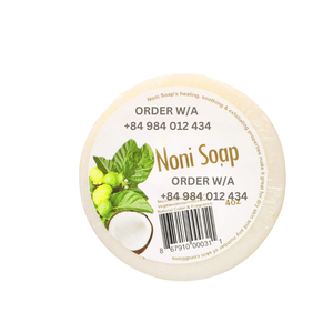 Savon bio aux plantes Noni de marque privée personnalisable fabriqué à la main au Vietnam avec logo OEM - Product Image 3