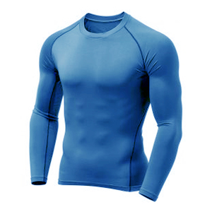 Camisetas de Compresión Personalizadas para Hombre, Spandex/Nailon, Manga Larga, Transpirables, de Secado Rápido, Elásticas en 4 Direcciones, Servicio OEM - Product Image 4