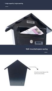 Buzón de Pared Creativo de Acero MB08, Buzón de <span class=keywords><strong>Opiniones</strong></span>, Buzón de <span class=keywords><strong>Correos</strong></span> de Venta Caliente Transfronterizo para el Hogar y la Oficina - Product Image 3