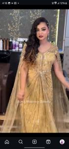 Platinum White Beaded PLUS SZ Gatsby Miss Fisher 1920s Flapper Beaded Embroidery Floor-Length A-Line Maternity Wedding Dress - Product Image 3