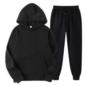 Conjunto de chándal con logotipo personalizado para hombre, ropa deportiva, sudaderas con capucha, trajes para correr, conjunto de Sudadera con capucha y pantalón de 2 piezas - Product Image 4