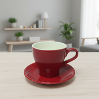 Meilleure Vente 3459606-320A Tasse à Espresso en Porcelaine Style Nordique Durable, Compatible Micro-ondes et Lave-vaisselle, 320ml pour Café/Thé et Thé de l'Après-midi