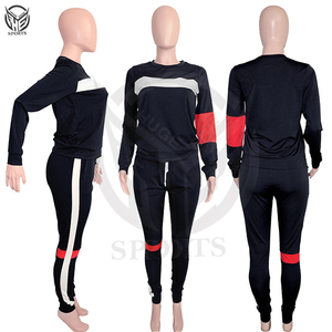 Conjunto de chándal de 2 piezas con capucha y pantalones para mujer, conjunto de chándal para mujer, con logotipo personalizado, al por mayor, 2025 - Product Image 3