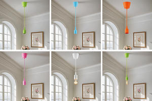 KILYN Suspension en plastique au design moderne, câble de 1 mètre, blanc chaud, interrupteur télécommandé, installation au plafond, Chine - Product Image 6