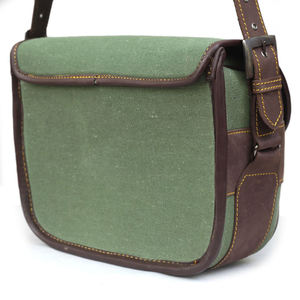 Sac de chasse en cuir tanné de qualité supérieure pour cartouches, supports de lunette et accessoires, disponible en tailles personnalisées - Product Image 2