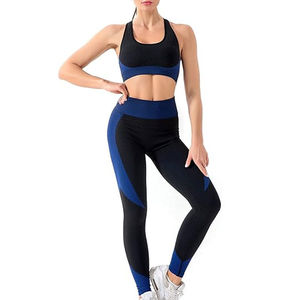 Ensemble de yoga taille haute pour femmes avec pantalon extensible respirant à quatre voies en gros-Caractéristiques Poches - Product Image 1