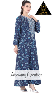 Túnica de algodón geométrica Midi vestidos cuello cuadrado manga corta Vintage ligero Homewear ropa de dormir moda de verano para mujeres - Product Image 2