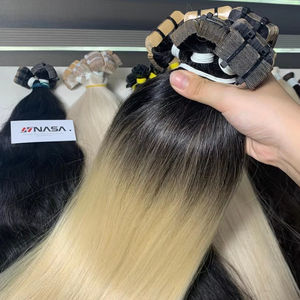 เทปต่อผมแบบร้อน สำหรับผมต่อซุปเปอร์ดับเบิ้ลดรอน คุณภาพพรีเมียม สีอ่อน ตรงธรรมชาติ ผมเวียดนามแท้ ยี่ห้อ Nasa Hair น้ำหนัก 100 กรัม - Product Image 1