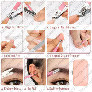 Nouvelle arrivée Luxueux ensemble d'instruments de manucure et de pédicure en acier inoxydable emballé dans une boîte élégante - Product Image 2
