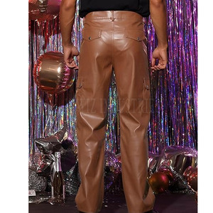 Pantalon en cuir pour homme de bonne qualité Design supérieur personnalisé Pantalon en cuir pour homme de haute qualité - Product Image 4