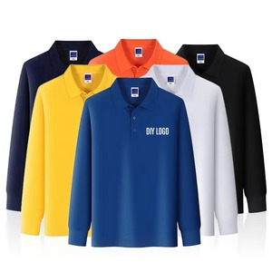 2025 Polos de manga larga en blanco personalizados Diseño libre Bordado y logotipo impreso Deportes de ocio para hombres y mujeres - Product Image 3