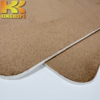 Tissu en suède avec support en mousse pour revêtements de plafond de voiture, doublures de fourgonnette, sièges de voiture, plafond en flanelle avec mousse