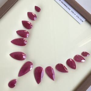 173,59 quilates rubí Mozambique pera facetada corte piedra diseño calentado para joyería fina Fabricación de piedras preciosas naturales - Product Image 6