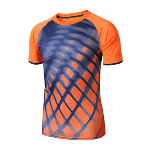 Camiseta de Fútbol para Hombre, Impresión de Logotipo Personalizado, Transpirable, de Secado Rápido, Ligera, 100% Poliéster, Diseño Personalizado, Manga Corta, Venta al Por Mayor - Product Image 4