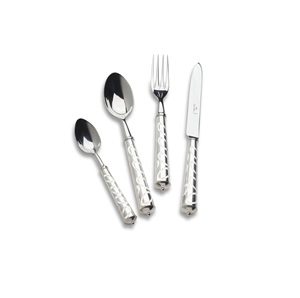 Juego de cubiertos moderno de acero inoxidable con acabado de espejo adecuado para cocinas modernas y ocasiones de comedor fino de lujo - Product Image 1