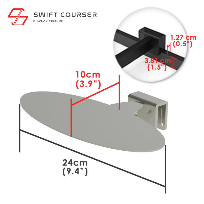 Holder (Stain) + Metal Shelf (Stain)