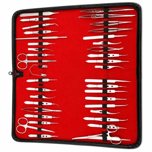 Juego de 40 Instrumentos de Cirugía Ocular de Acero Inoxidable, Kit de Herramientas de Oftalmología, Instrumentos Manuales para Operaciones Quirúrgicas, Instrumentos con Certificación CE - Product Image 1