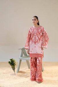 Marque pakistanaise 2025 collection femmes robe en tissu imprimé Lénine/Grip de haute qualité pour femmes vêtements de style islamique pour dames - Product Image 5