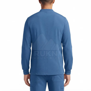Blouse médicale tricotée moderne, uniforme d'infirmière, fermeture éclair intégrale, légère, haute qualité, vêtements pour le personnel des cliniques et des hôpitaux - Product Image 2