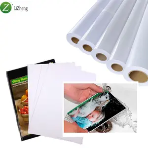 Lizheng Groothandel Rc Fotopapier Mat 240G 260G Voor A4 43 Glossy Rc Fotopapier Rol Inkjet Fotopapier