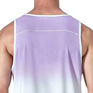 Camiseta sin mangas para hombre de los mejores materiales, diseño de logotipo personalizado, superventas, Camiseta lisa de gimnasio para entrenamientos y carreras de verano, hecha de poliéster - Product Image 6