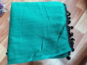 Sari en soie ethnique chic indien élégant Saree exclusif multicolore de créateur pour les fêtes et les vêtements de mariée Bordure à la mode avec lacs - Product Image 6