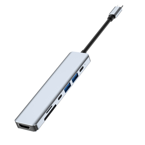 <span class=keywords><strong>Chargeur</strong></span> multi-ports Station d'accueil 6 en 1 pour disques durs Hub USB 3.0 2.0 PD Prises de données Station d'accueil pour ordinateurs PC - Product Image 1