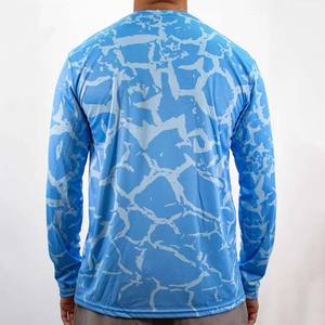 เสื้อตกปลาป้องกันแสงแดด UPF 50 + พิมพ์ซับลิเมชันโพลีเอสเตอร์สแปนเด็กซ์ - Product Image 3