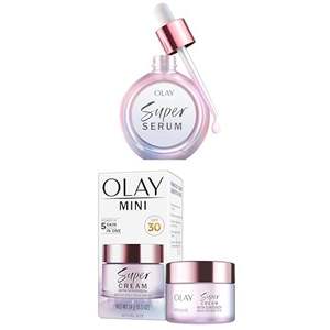 Olay Super Serum (1.0 oz) + Super Crema con Protector Solar SPF30 (0.5 oz) - Product Image 1