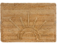 Tapis d'intérieur en Jute naturel, tapis d'intérieur tissé à la main, demi-cercle, fait à la main, réversible, décoration de la maison, tapis de sol, tapis de chiffon