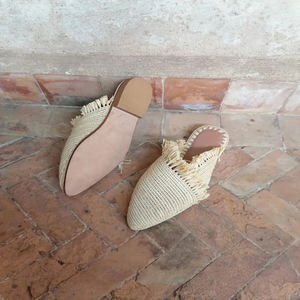 Sandalias y Zapatillas de Rafia Hechas a Mano en Marruecos, Económicas y Ecológicas, Calzado Tejido para Hombre y Mujer, Venta al Por Mayor Directa de Fábrica - Product Image 1