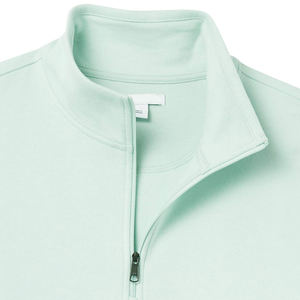 Sudadera de Corte Regular con Cierre de Cremallera de Cuarto, Cuello Alto, Manga Larga, Estilo Clásico y Elegante, Mezcla de Algodón - Product Image 5