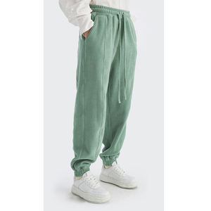 Top show personalizado pierna ancha 3D Puff estampado de gran tamaño holgado algodón pierna recta sudor pantalones apilados Jogger pantalones de chándal para hombres - Product Image 4