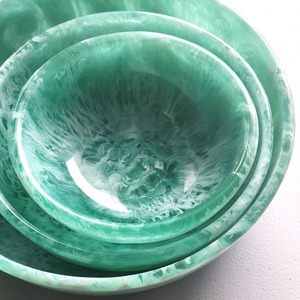 Stylish resin bowl for gifting decorative versatile centerpiece elegant handmade durable modern <b>unique</b> kitchen dining - Product Image 2