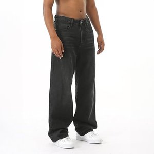 Pantalones vaqueros elásticos de calle para hombre, pantalones cargo de mezclilla, lavado de Color sólido, múltiples bolsillos, pantalones informales de cintura media, pantalones ajustados para uso diario, Joggers - Product Image 4