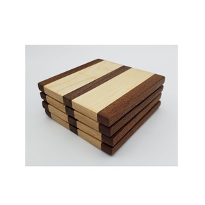 Sous-verre en bois naturel de taille personnalisée, pour thé, café, bière, tasse, tapis et coussinets, sous-verre pour boissons, aspect moderne, finition artisanale - Product Image 6