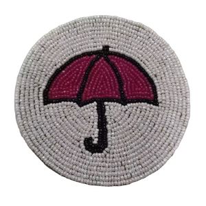 Vente chaude Moderne Décoratif Tasse Sous-verres À La Main Fleur Verre Perlé pour Table Basse pour Mats & Pads - Product Image 4