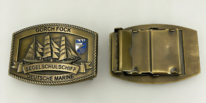 Boucle de ceinture en métal en forme de voilier, bronze antique/cuivre rouge/nickelé, style 3D personnalisé, accessoire de mode - Product Image 6