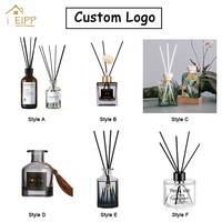 Ensembles de diffuseurs à roseaux de luxe avec logo personnalisé bouteilles en verre vides transparentes de 50ml 100ml 150ml 200ml pour les mariages et autres occasions