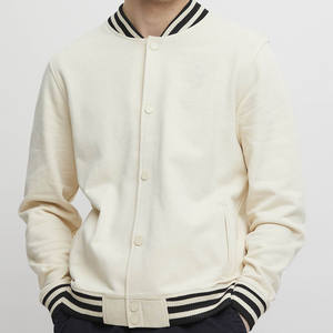 Veste universitaire en laine avec logo personnalisé de qualité supérieure pour hommes blouson bombardier à poches boutonnées Letterman College Baseball - Product Image 1