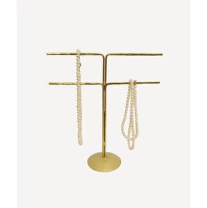 New Decorative Metal Jewelry <b>Stand</b> Racks Gold Plated T Shape Long <b>Display</b> <b>Stand</b> Jewelry <b>Necklace</b> Bracelet Holders - Product Image 5