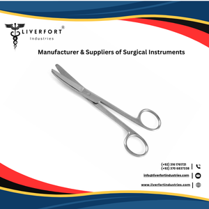 Instruments chirurgicaux émoussés et légers à motif délicat de 4.5 pouces, ciseaux d'opération en acier inoxydable, équipement chirurgical de base - Product Image 2